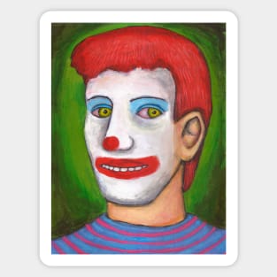 Clown Selfportrait Sticker